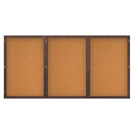 United Visual Products Open Faced Easy Tack Board, 72"x36", Green Fabric/White UV9003AEZ-GREEN-WHITE